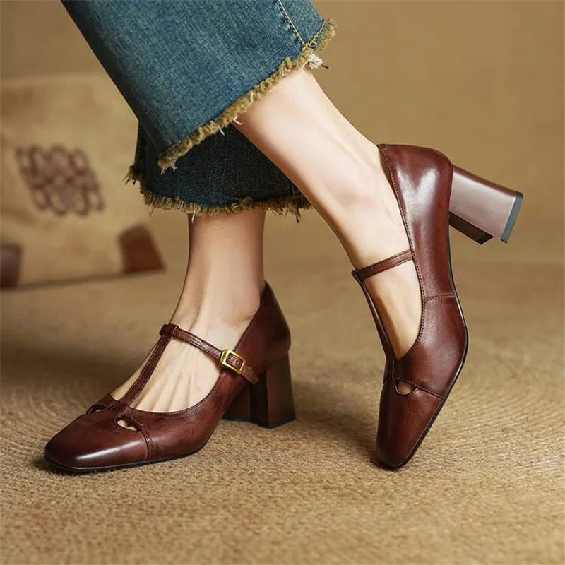 Elena | Tacones T-Strap Atemporales - Isabel de Sevilla