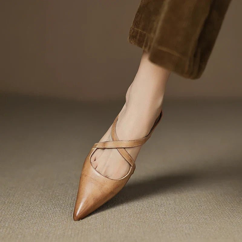 Rosa | Zuecos de cuero genuino con diseño elegante - Isabel de Sevilla