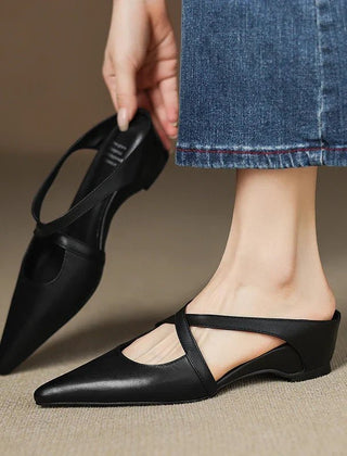 Rosa | Zuecos de cuero genuino con diseño elegante - Isabel de Sevilla