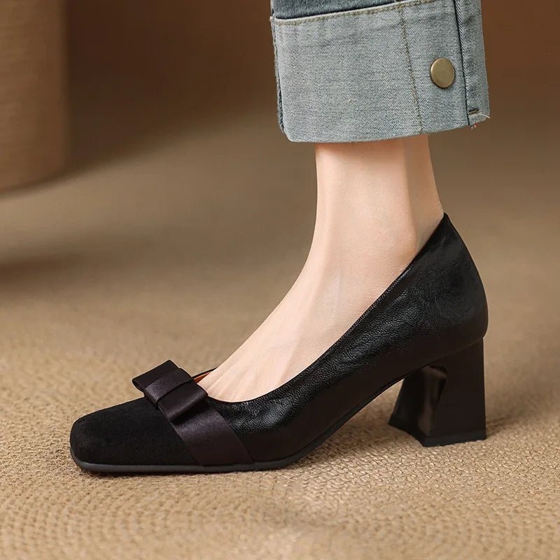 Marnelle | Tacones de Bloque con Punta en Forma de Arco - Isabel de Sevilla