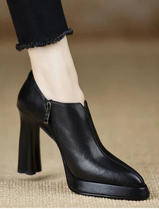 Evelyn | Tacones de Bloque con Punta - Isabel de Sevilla
