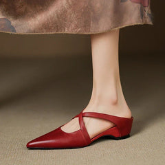 Rosa | Zuecos de cuero genuino con diseño elegante - Isabel de Sevilla