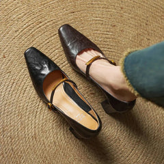 Elise | Tacones Mary Jane Clásicos con Tacón Bloque - Isabel de Sevilla