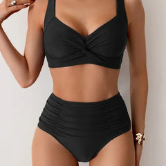 Marta | Bikini Bandeau de Tejido Fruncido - Isabel de Sevilla