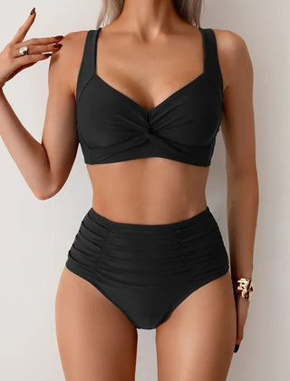 Marta | Bikini Bandeau de Tejido Fruncido - Isabel de Sevilla