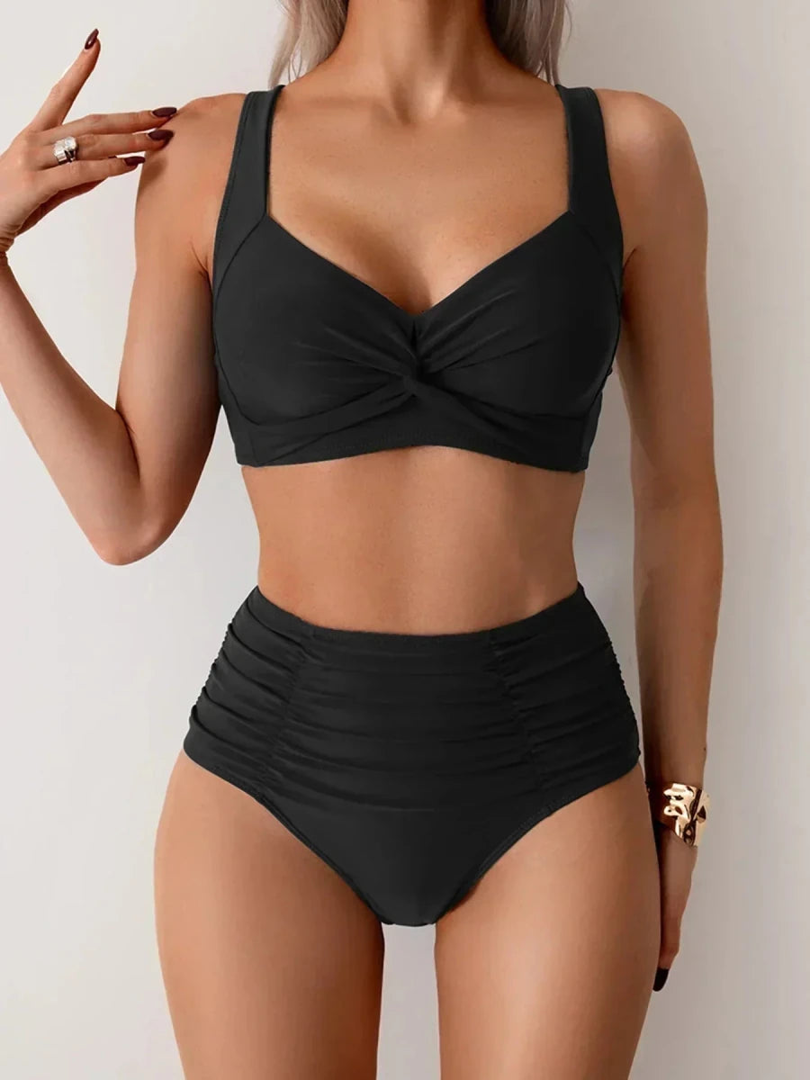 Marta | Bikini Bandeau de Tejido Fruncido - Isabel de Sevilla