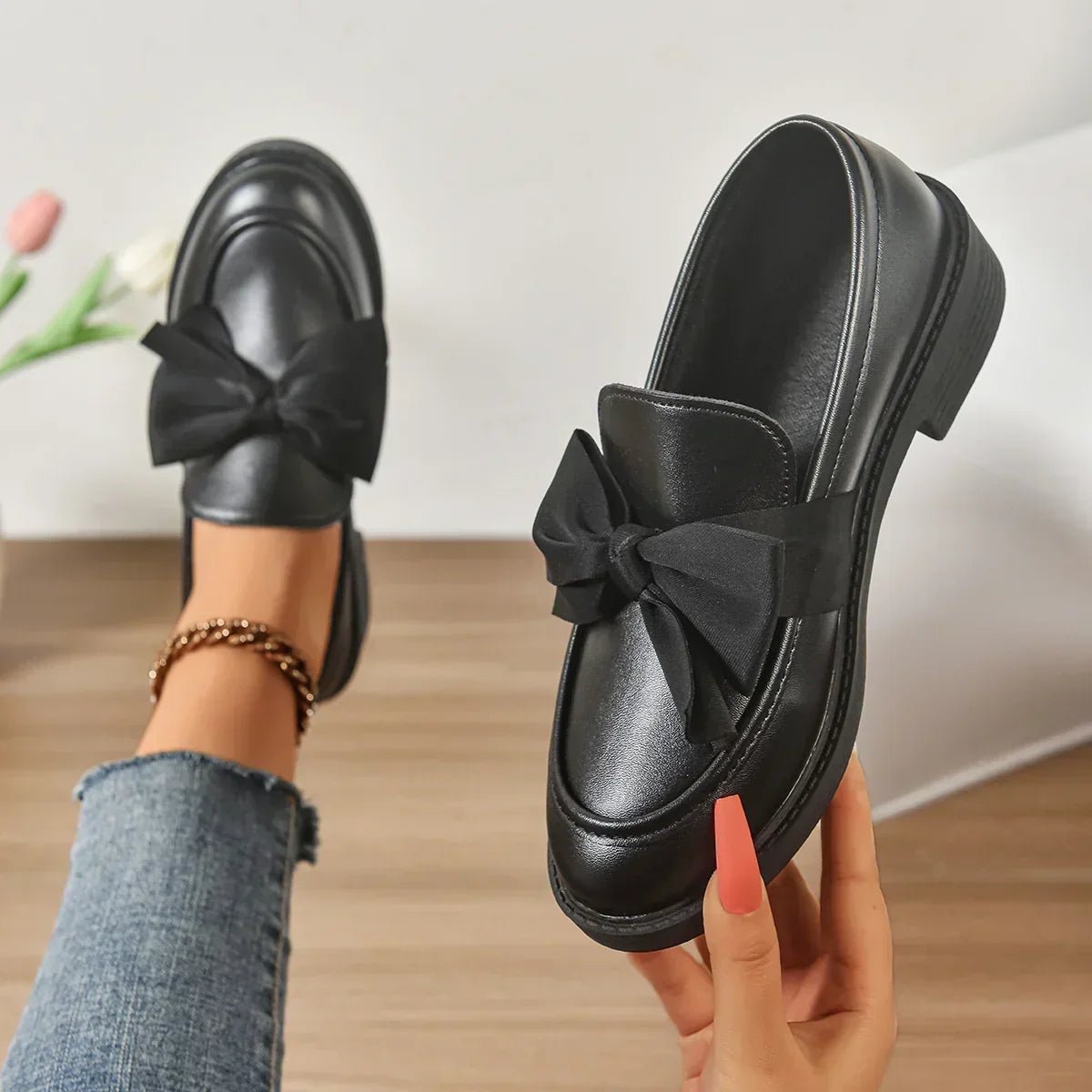 Marielle | Mocasines con Detalle de Lazo - Isabel de Sevilla