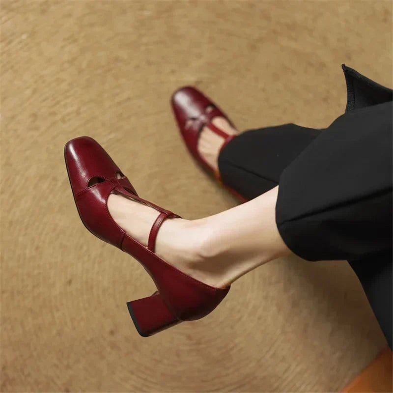 Elena | Tacones T-Strap Atemporales - Isabel de Sevilla