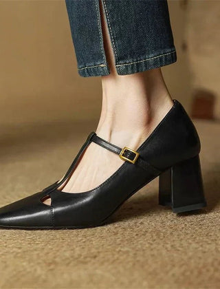 Elena | Tacones T-Strap Atemporales - Isabel de Sevilla