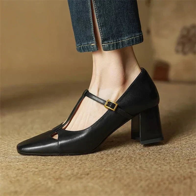 Elena | Tacones T-Strap Atemporales - Isabel de Sevilla