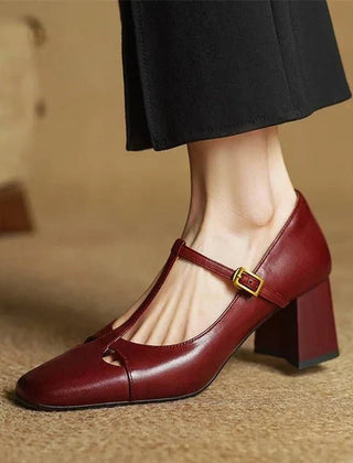 Elena | Tacones T-Strap Atemporales - Isabel de Sevilla