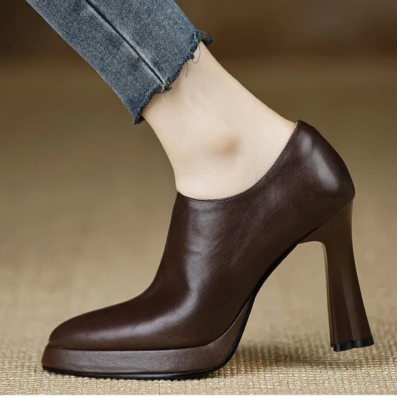 Evelyn | Tacones de Bloque con Punta - Isabel de Sevilla
