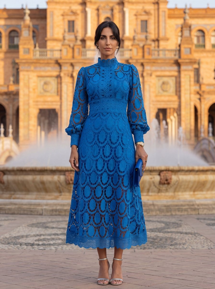 Carmona | Vestido de encaje primaveral - Isabel de Sevilla