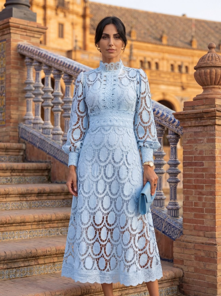 Carmona | Vestido de encaje primaveral - Isabel de Sevilla