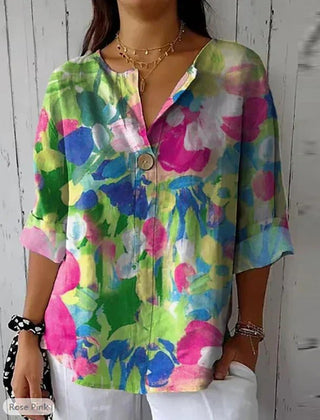 Camila | Blusa femenina ligera con estampado floral - Isabel de Sevilla