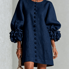 Claudia | Vestido mini de botones con estampado floral - Isabel de Sevilla