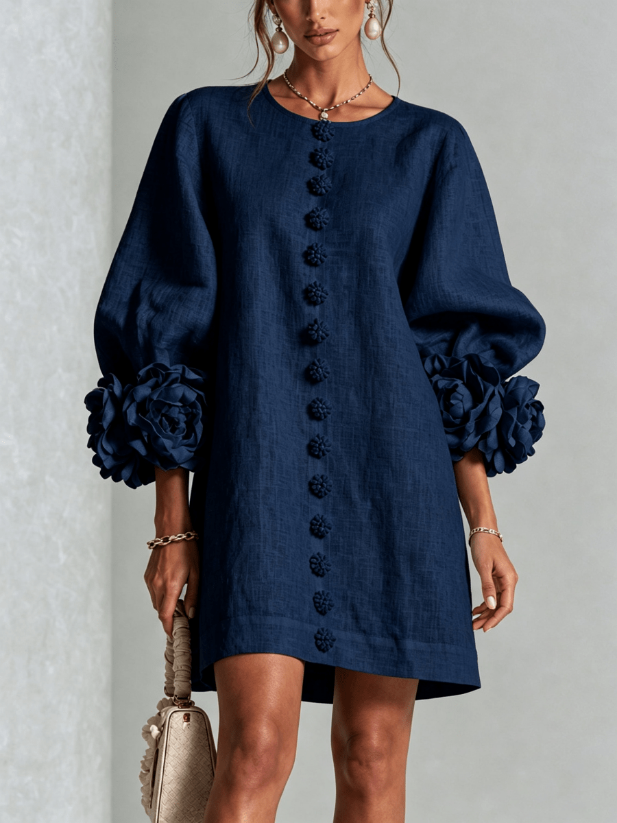 Claudia | Vestido mini de botones con estampado floral - Isabel de Sevilla
