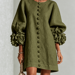 Claudia | Vestido mini de botones con estampado floral - Isabel de Sevilla