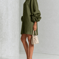 Claudia | Vestido mini de botones con estampado floral - Isabel de Sevilla