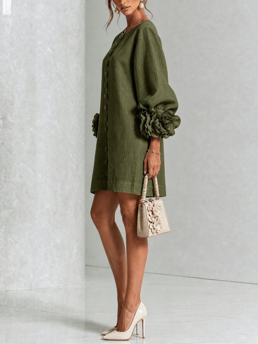 Claudia | Vestido mini de botones con estampado floral - Isabel de Sevilla