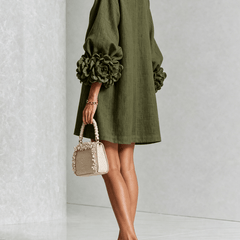 Claudia | Vestido mini de botones con estampado floral - Isabel de Sevilla