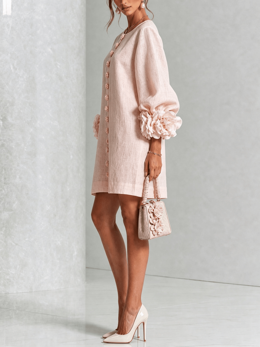 Claudia | Vestido mini de botones con estampado floral - Isabel de Sevilla