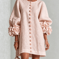 Claudia | Vestido mini de botones con estampado floral - Isabel de Sevilla