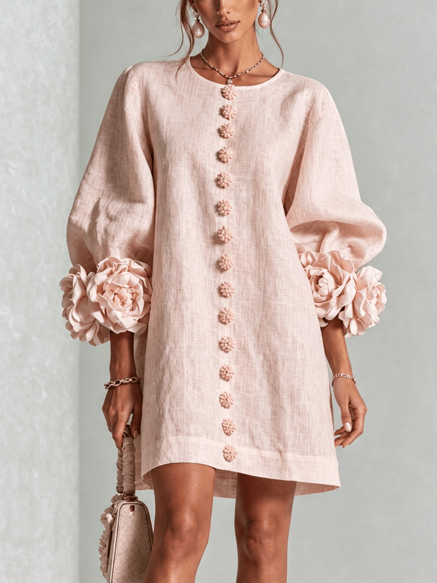 Claudia | Vestido mini de botones con estampado floral - Isabel de Sevilla