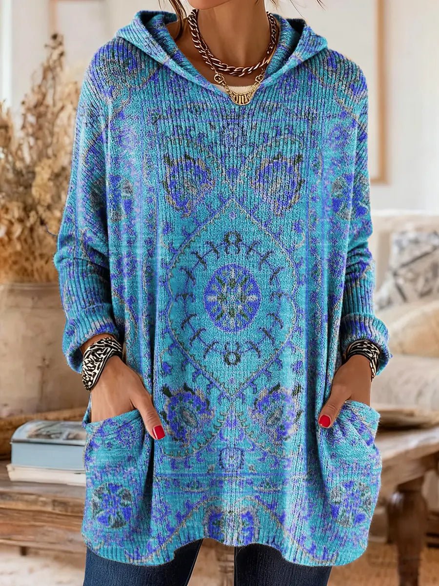 Julia | Suéter de punto con capucha y diseño acogedor - Isabel de Sevilla