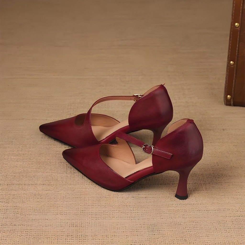 Diana | Elegantes Tacones con Tira Cruzada - Isabel de Sevilla