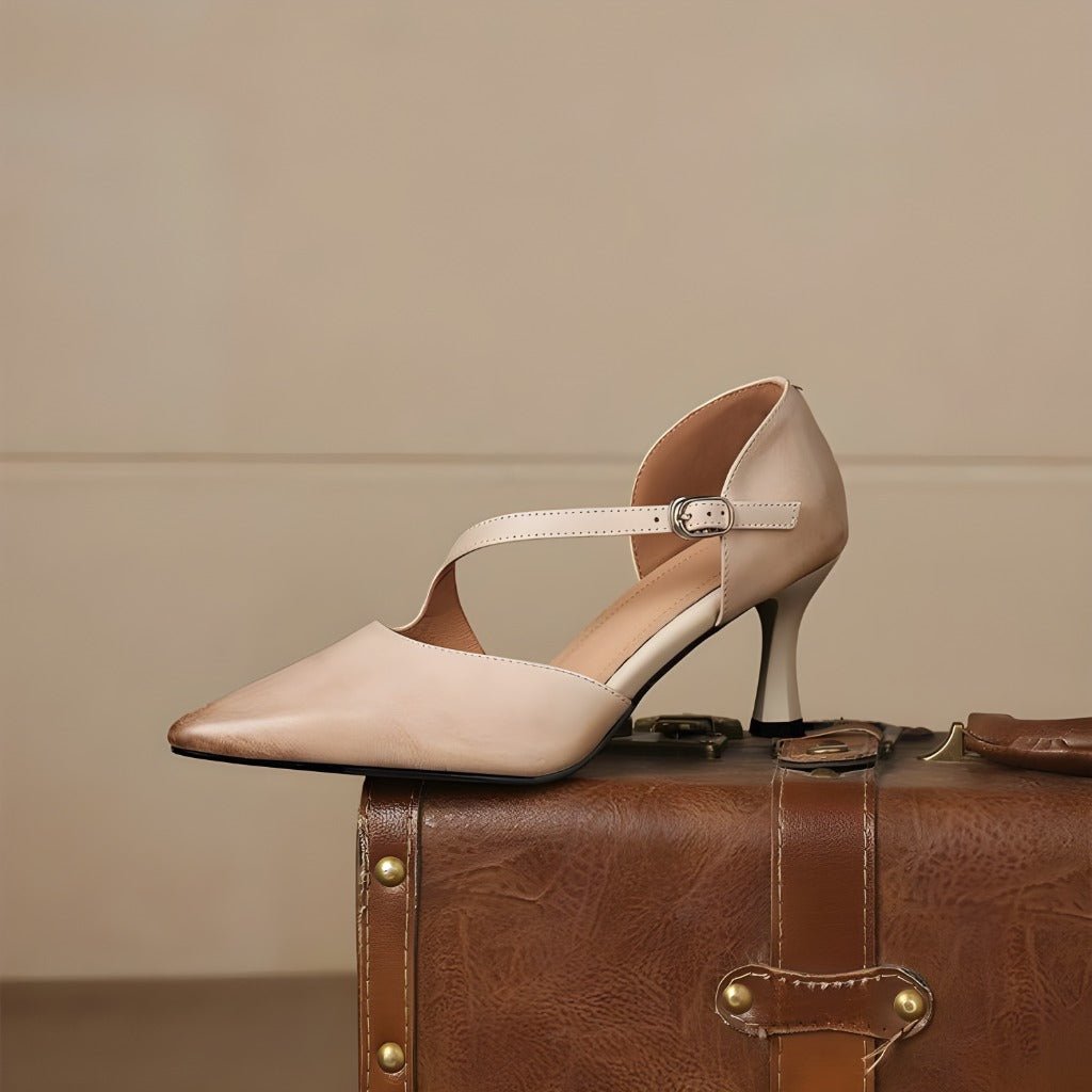Diana | Elegantes Tacones con Tira Cruzada - Isabel de Sevilla