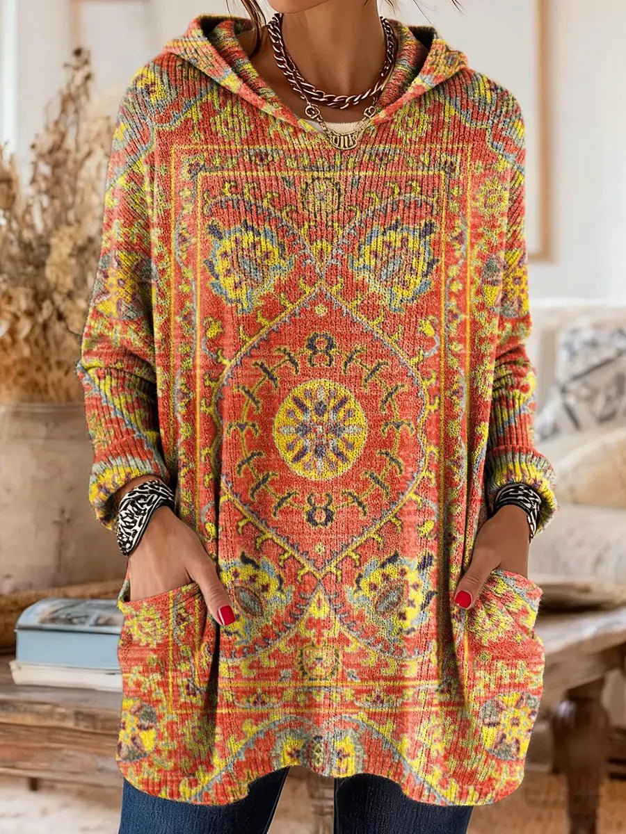 Julia | Suéter de punto con capucha y diseño acogedor - Isabel de Sevilla
