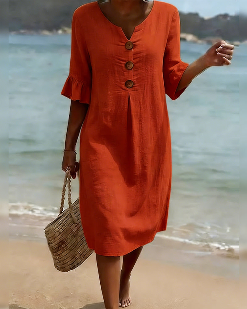 Lucía | Vestido de lino elegante