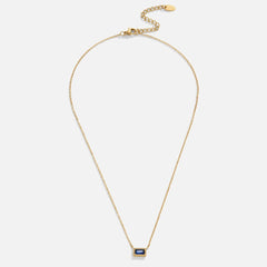 Collar Baguette Birthstone (40+5 cm) - Isabel de Sevilla