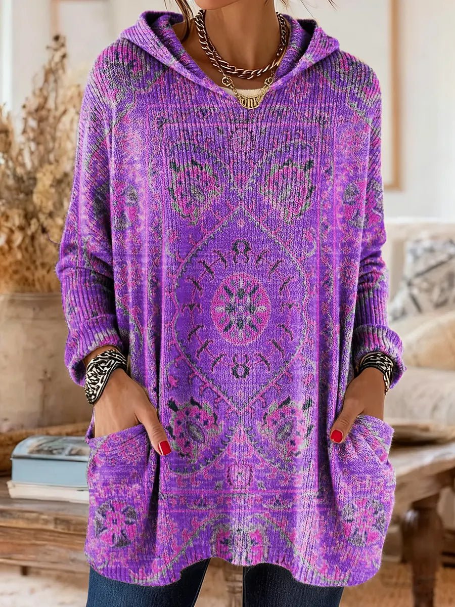Julia | Suéter de punto con capucha y diseño acogedor - Isabel de Sevilla