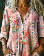 Alma | Camisa artística con estampado floral