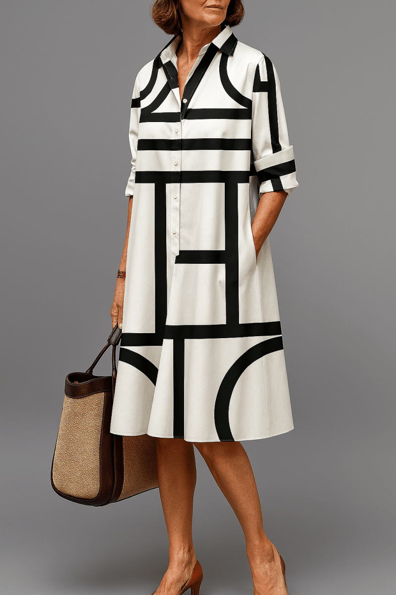 Ellie | Vestido midi cuidado y estiloso - Isabel de Sevilla