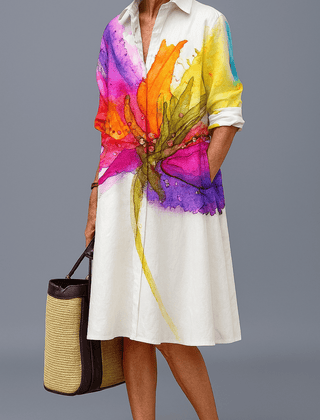 Lydia | Vestido midi cuidado y estiloso - Isabel de Sevilla