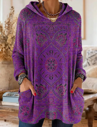 Julia | Suéter de punto con capucha y diseño acogedor - Isabel de Sevilla