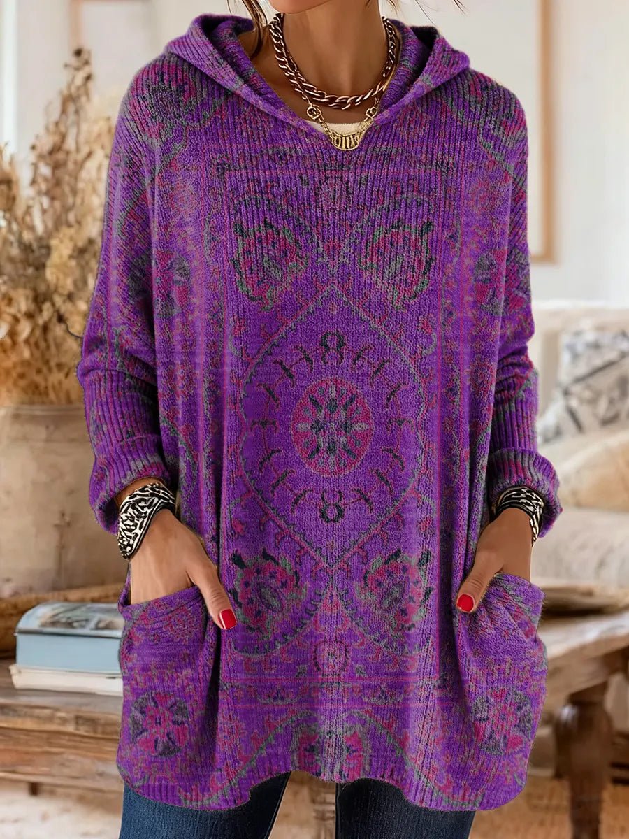 Julia | Suéter de punto con capucha y diseño acogedor - Isabel de Sevilla