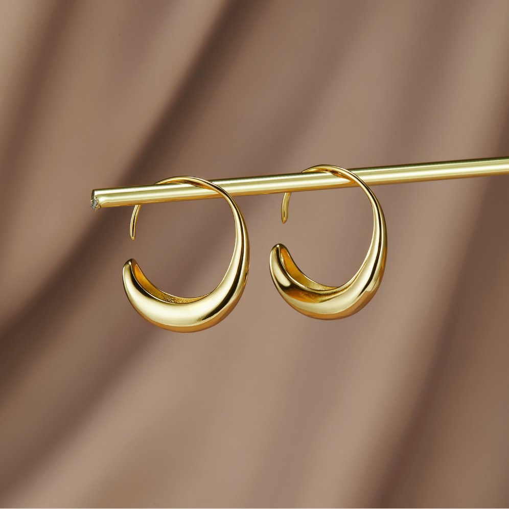 Pendientes de Aro Classic Drop Hoop (25 mm) - Isabel de Sevilla