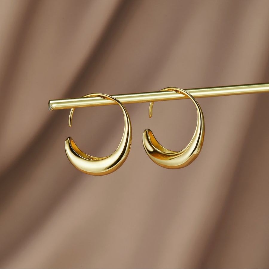 Pendientes de Aro Classic Drop Hoop (25 mm) - Isabel de Sevilla
