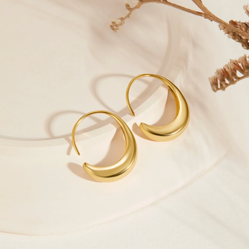 Pendientes de Aro Classic Drop Hoop (25 mm) - Isabel de Sevilla