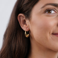Pendientes de Aro Classic Drop Hoop (25 mm) - Isabel de Sevilla