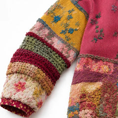 Guadalupe | Cárdigan Bohemio de Patchwork Bordado - Isabel de Sevilla