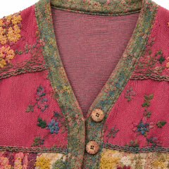 Guadalupe | Cárdigan Bohemio de Patchwork Bordado - Isabel de Sevilla