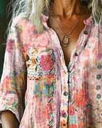 Alma | Camisa artística con estampado floral