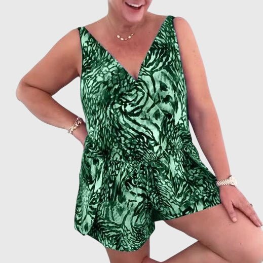 Elena  | Vestido de Baño Elegante con Escote en V