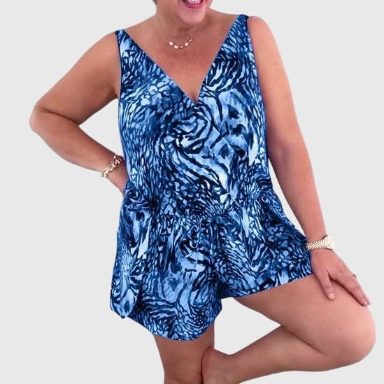 Elena  | Vestido de Baño Elegante con Escote en V