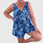 Elena  | Vestido de Baño Elegante con Escote en V